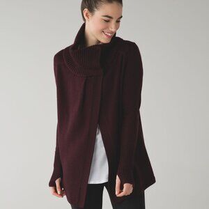 Lululemon Karmic Cocoon Merino Wool Wrap EUC Size 10